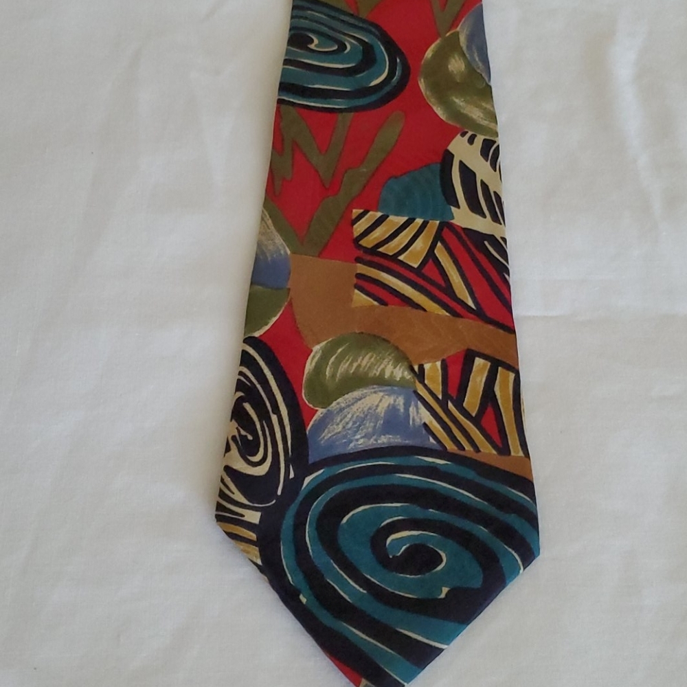 Bugatti multicolor silk tie
